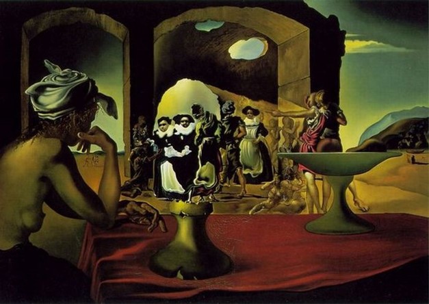 Man and dancers by Salvador Dali