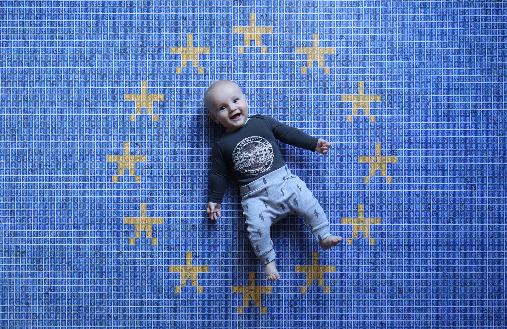 EU-logy by Mav (detail with artist's son)