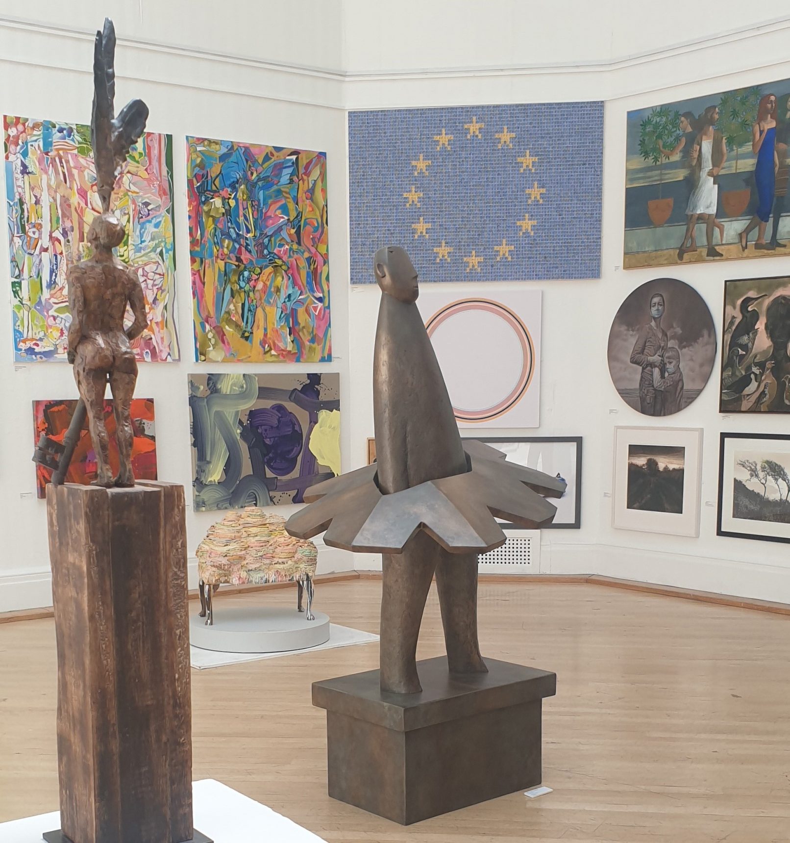 EU-logy by Mav shown at the 168th RWA Open at Royal West of England Academy of Art, Bristol