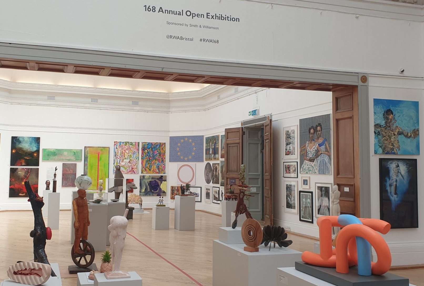 EU-logy by Mav at the 168th RWA Open at Royal West of England Academy of Art, Bristol